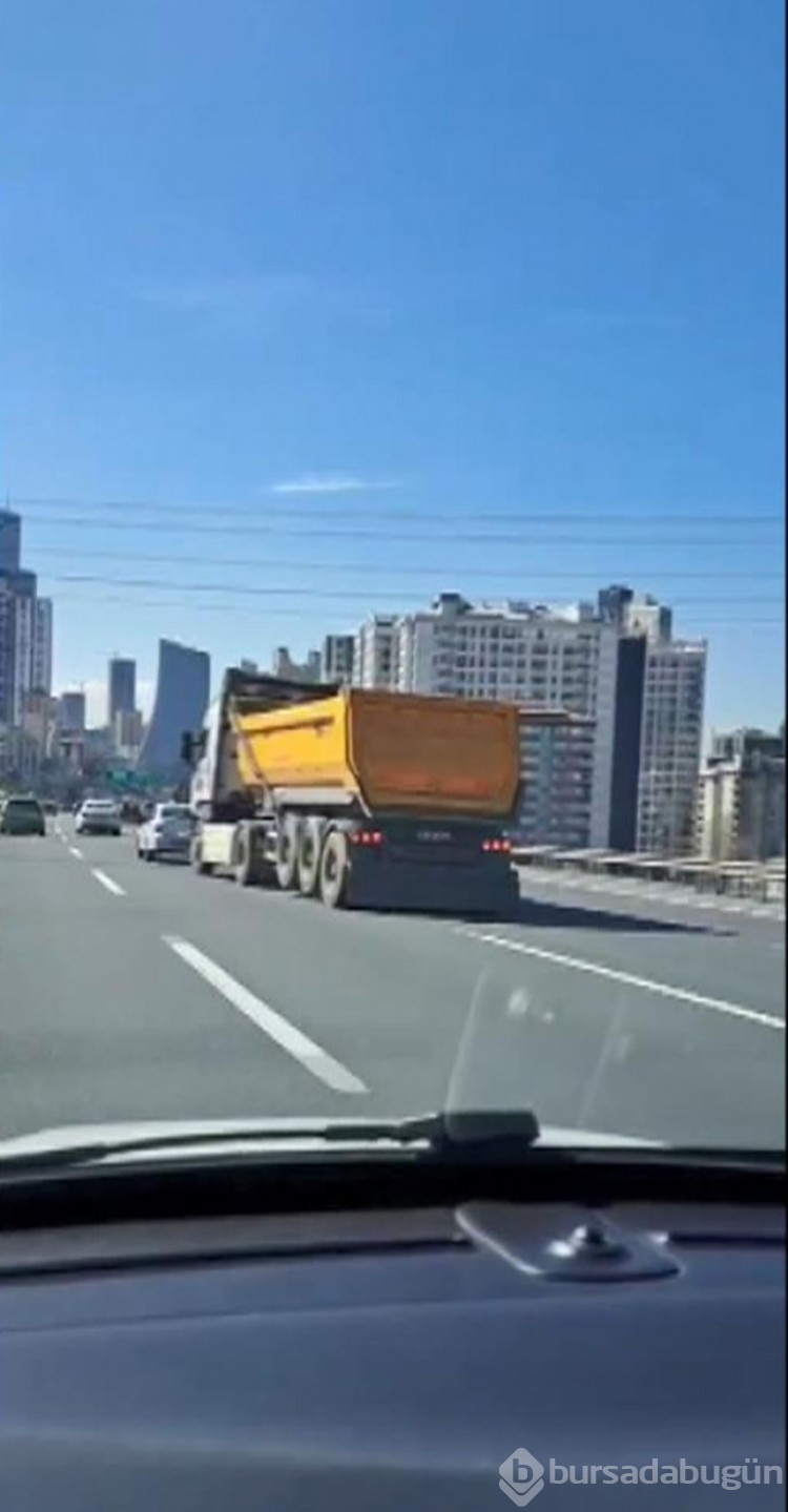 Hafriyat kamyonuyla makas attı; 14 bin lira ceza yedi
