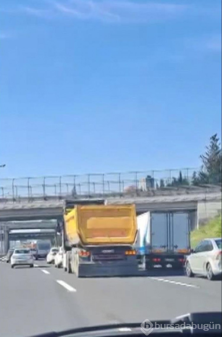 Hafriyat kamyonuyla makas attı; 14 bin lira ceza yedi