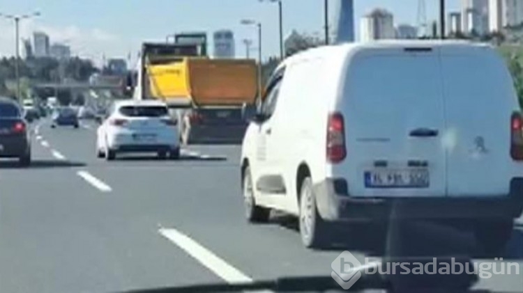 Hafriyat kamyonuyla makas attı; 14 bin lira ceza yedi
