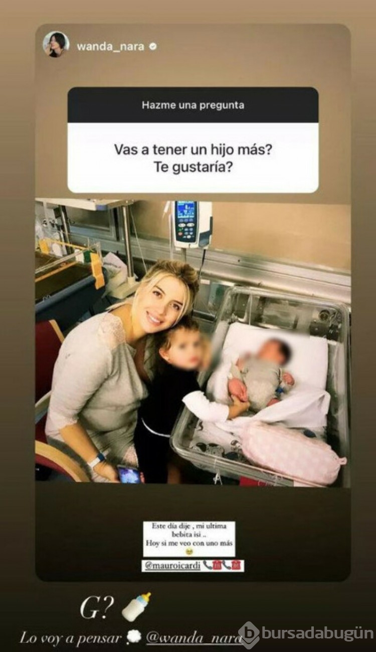 Wanda Nara eşi Icardi'ye, 'Başka çocuğun olsun ister miydin' sorusunu yöneltti
