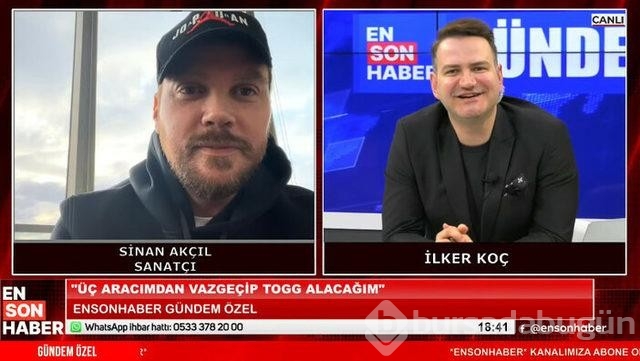 Yakışıklı şarkıcı Sinan Akçıl: TOGG için iki aracımı sattım