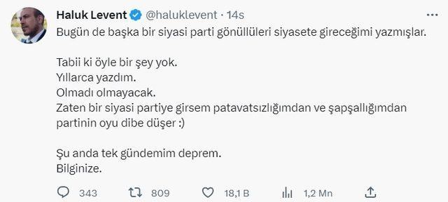 Haluk Levent milletvekili adayı olacak mı? Açıkladı