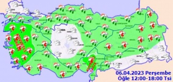 Meteoroloji'den gök gürültülü sağanak yağış uyarısı! 