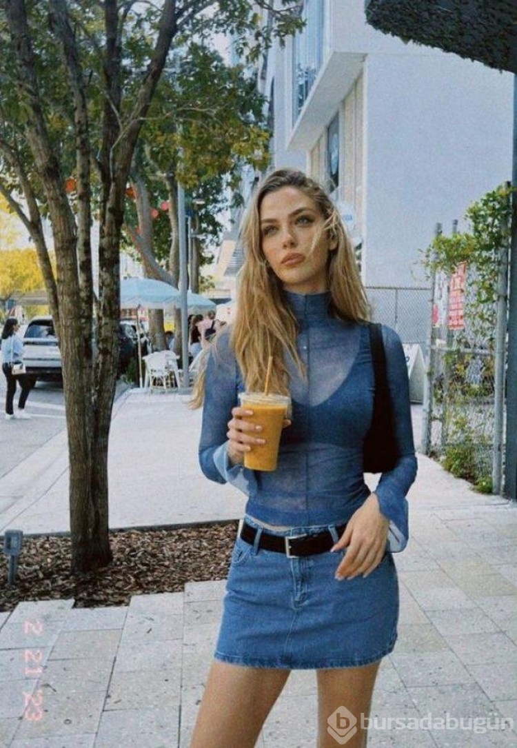 İbrahim Tatlıses'in gelini Yasemin Şefkatli transparan bluzuyla poz verdi!