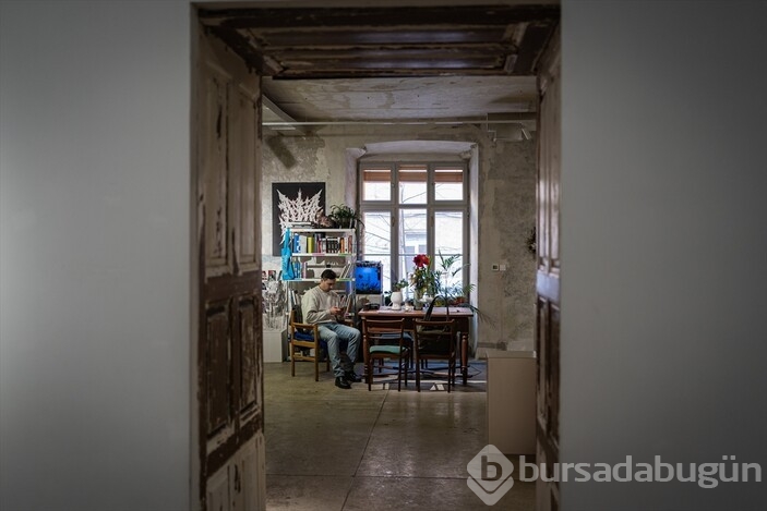 Ukrayna'nın Lviv kentindeki Lviv Sanat Merkezi sığınak oldu