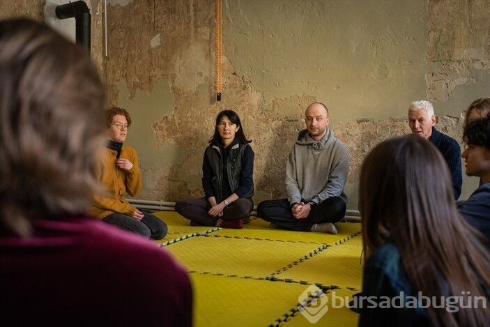 Ukrayna'nın Lviv kentindeki Lviv Sanat Merkezi sığınak oldu