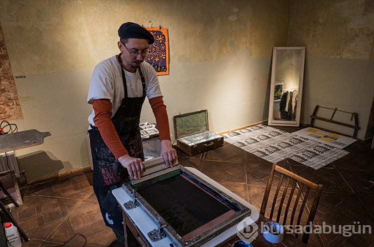 Ukrayna'nın Lviv kentindeki Lviv Sanat Merkezi sığınak oldu