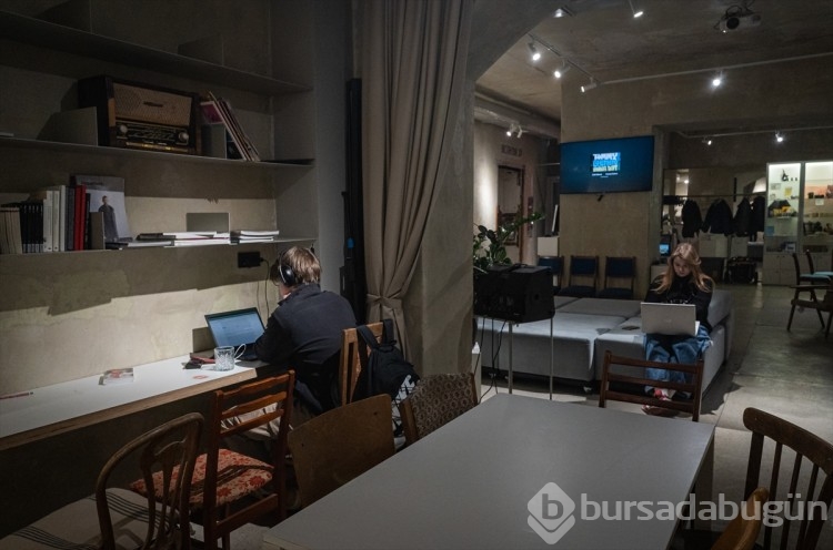 Ukrayna'nın Lviv kentindeki Lviv Sanat Merkezi sığınak oldu