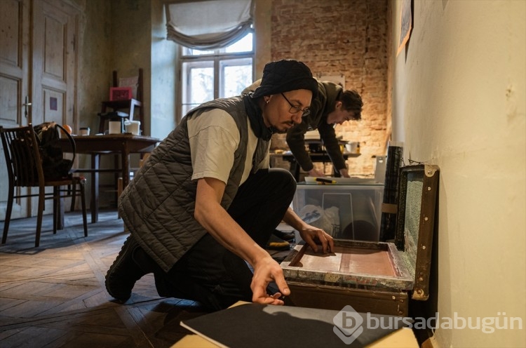 Ukrayna'nın Lviv kentindeki Lviv Sanat Merkezi sığınak oldu