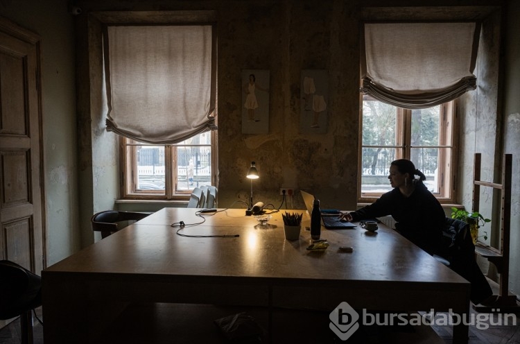 Ukrayna'nın Lviv kentindeki Lviv Sanat Merkezi sığınak oldu