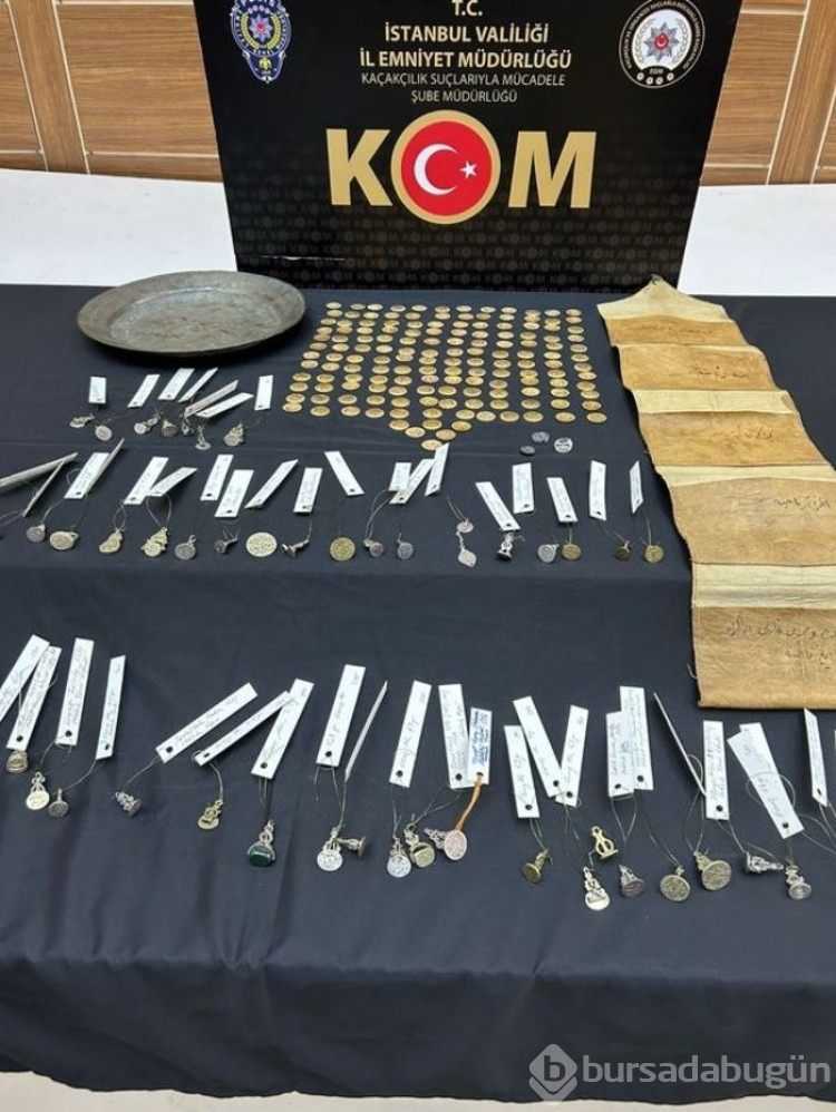 Tarihi eser satan 4 kişi polis engeline takıldı
