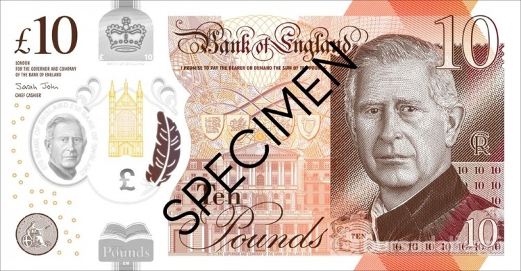 Kral Charles banknotları 2024'ün ortasında basılacak