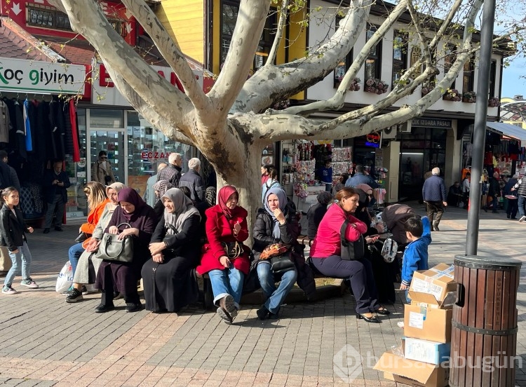 Bursalılar güneşli havanın tadını işte böyle çıkardı 
