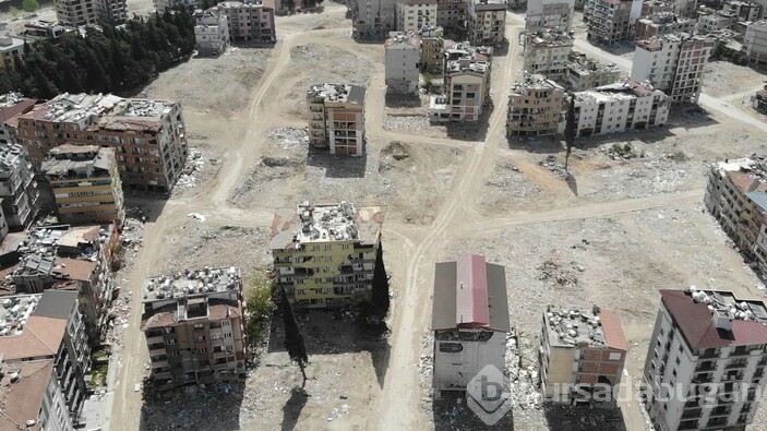 Molozlar kaldırıldıktan sonra Hatay görüntülendi 