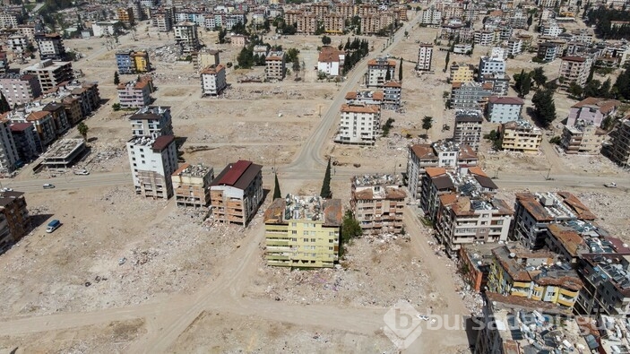 Molozlar kaldırıldıktan sonra Hatay görüntülendi 
