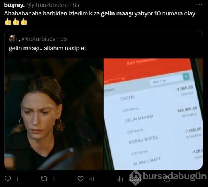 Oyuncu Serenay Sarıkaya'ya gelen 'gelin maaşı' gündem oldu