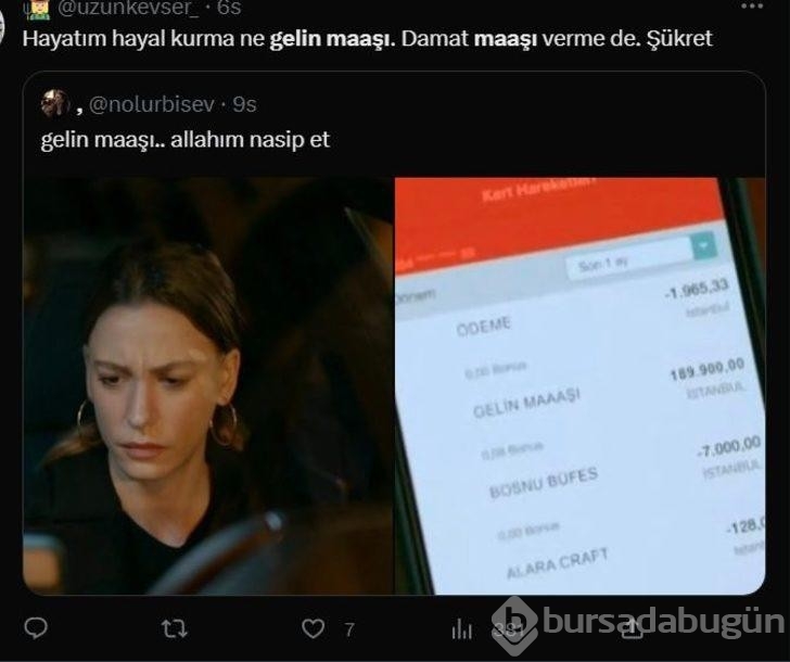 Oyuncu Serenay Sarıkaya'ya gelen 'gelin maaşı' gündem oldu