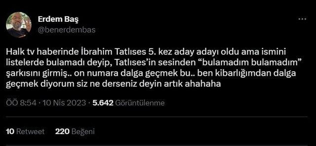 ABD'ye yerleşen oyuncu Erdem Baş, İbrahim Tatlıses ile dalga geçti