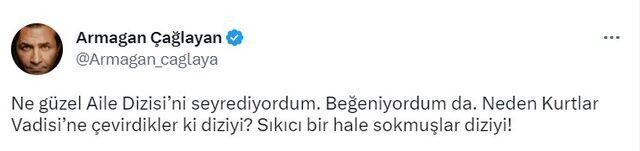 Armağan Çağlayan'dan Aile dizisine olay yorum! 