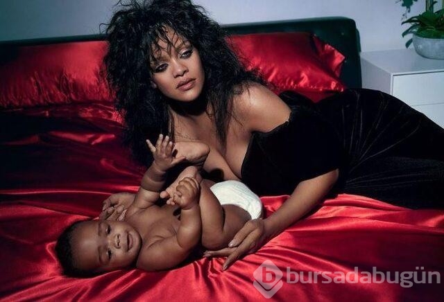 Rihanna oğlunu ASAP Rocky'ye benzetti!