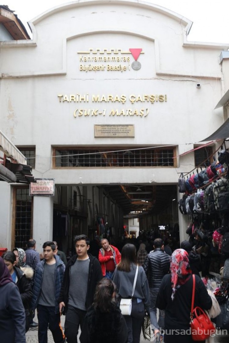 Tarihi Maraş Çarşısı eski günlerine dönüyor