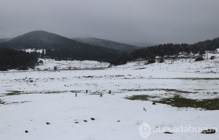 Bolu'da Nisan ayında kar sürprizi
