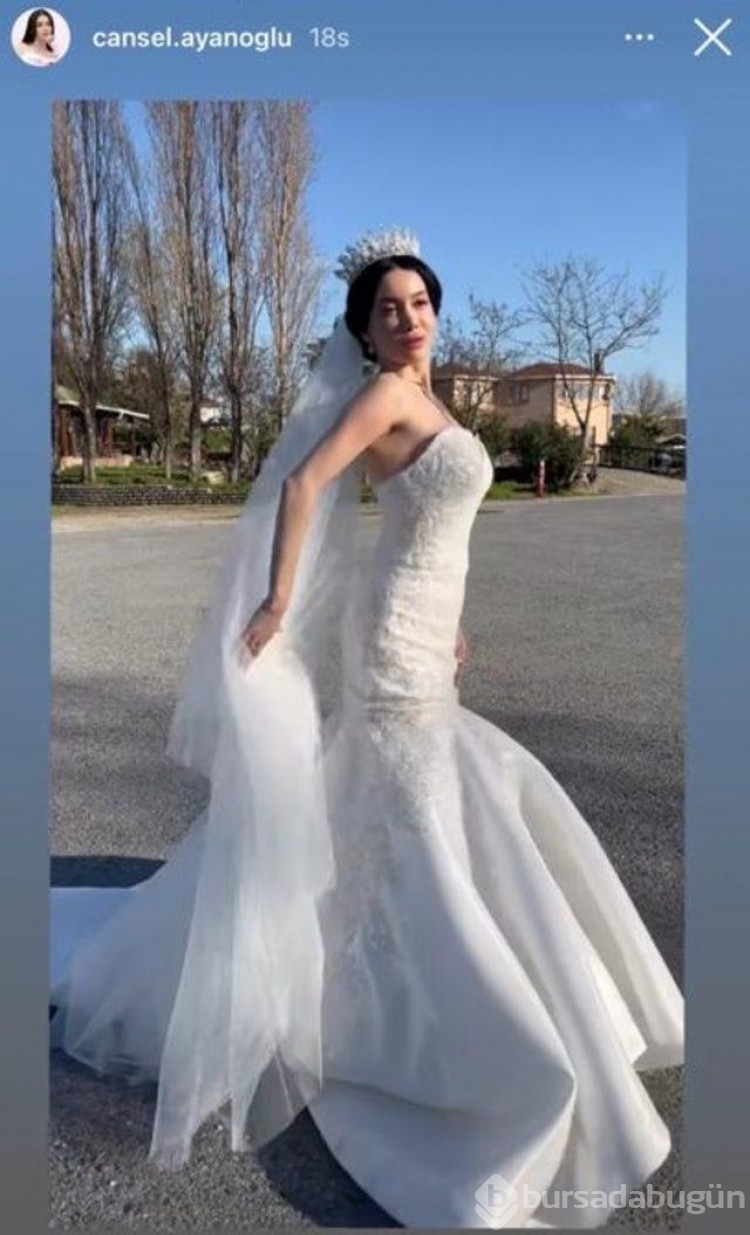 Kısmetse Olur yarışmacısı Cansel Ayanoğlu gelinlik giydi! Sosyal medya yıkıldı