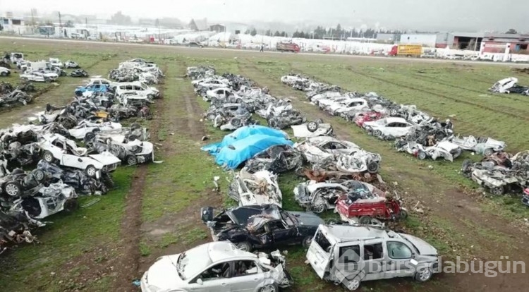 Yediemin otoparkı, araç mezarlığına döndü