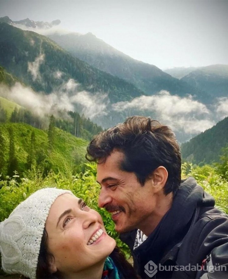 Aslıhan Gürbüz ve İsmail Hacıoğlu çiftinden romantik kareler geldi