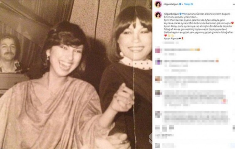 Sanatçı Nilgün Belgün nostaljik paylaşım yaptı