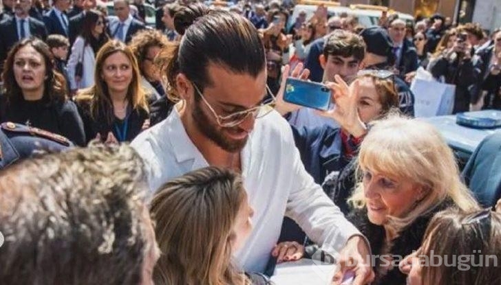 Can Yaman'a İtalya'da polisler duvar oldu