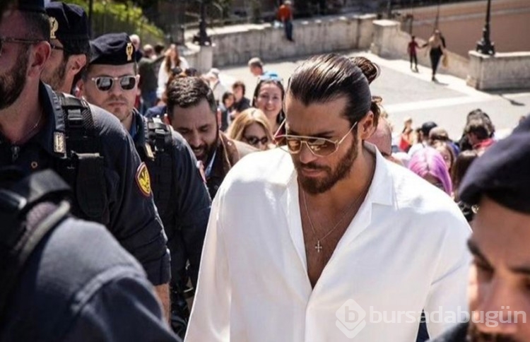 Can Yaman'a İtalya'da polisler duvar oldu
