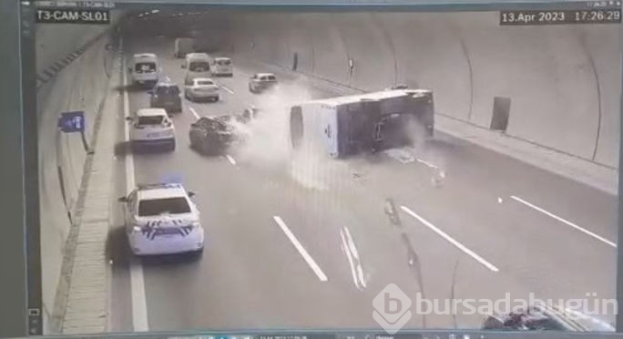 Adliye personelleri tüneldeki kazada ölümden döndü