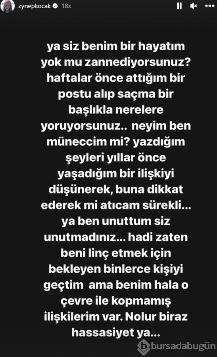 Oğuzhan Koç'un eski sevgili Zeynep Koçak'ın paylaşımı gündem oldu