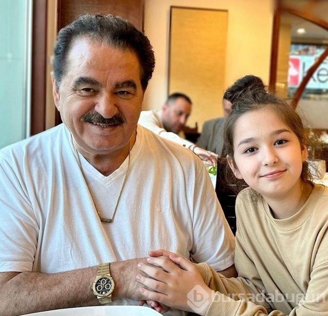 İbrahim Tatlıses'in küçük kızı Elif Ada babasıyla yemekten kareler paylaştı!