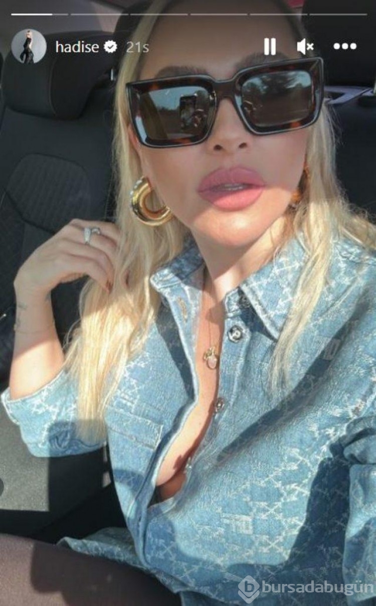 Ünlü şarkıcı Hadise'nin dekolteli pozları olay oldu!
