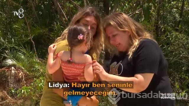 Survivor'da gözyaşları sel oldu! Lidya annesinden ayrılamadı