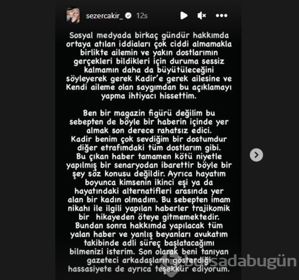 Sezer Çakır'dan Kadir Doğulu açıklaması!