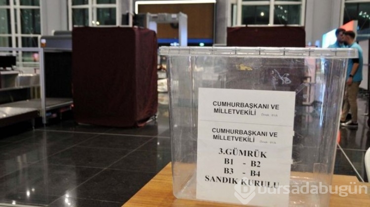 Yurtdışı ve gümrüklerde oy verme işlemi başladı