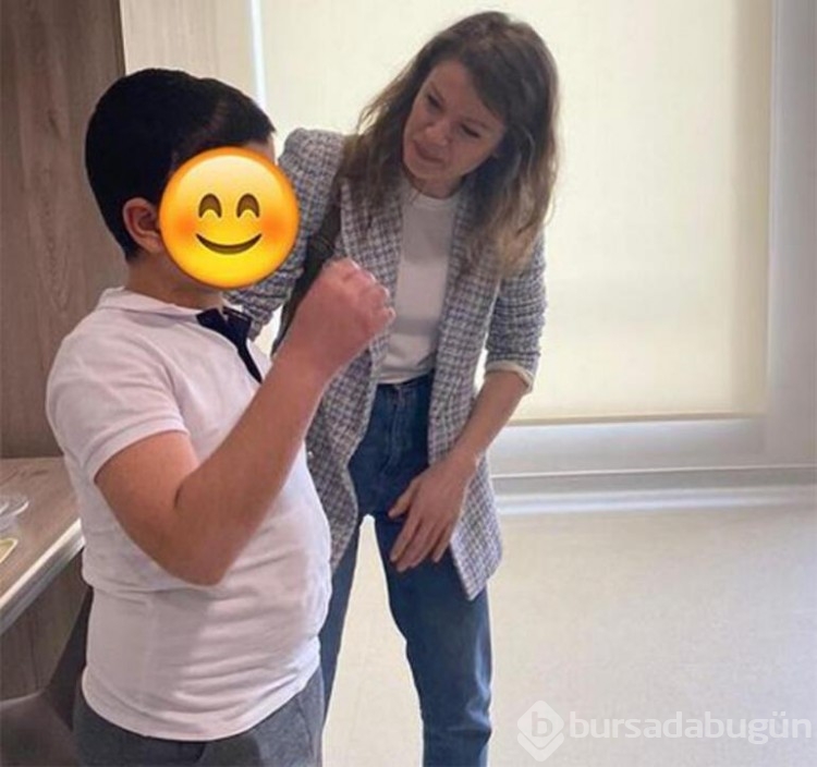 Burcu Biricik depremzede çocukları ziyaret etti