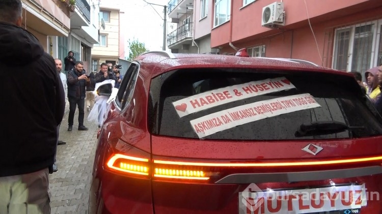 Yerli ve milli otomobil Togg düğün arabası oldu