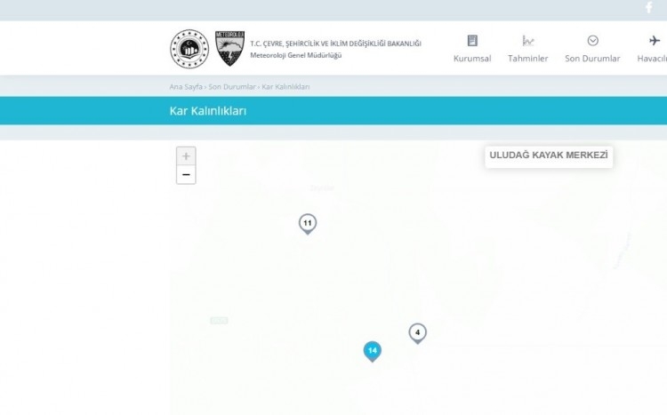 Uludağ'a nisan ayında kar yağdı