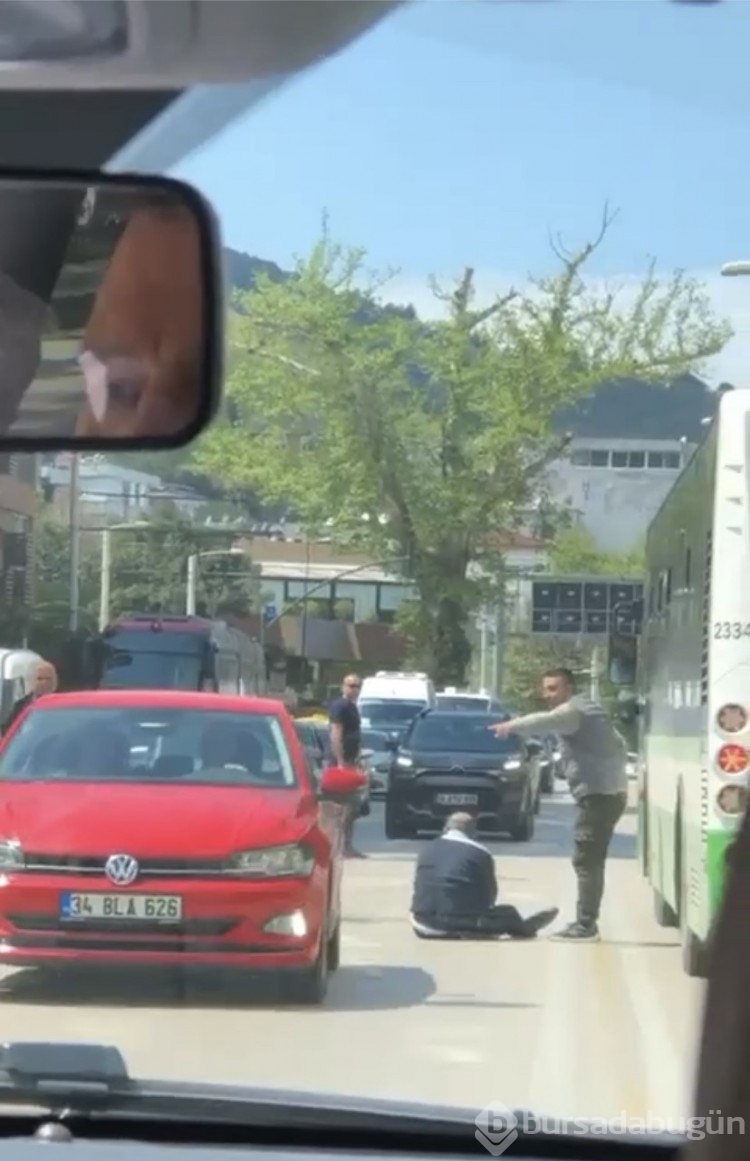 Bursa'da kavga ettiği sürücüyü ezmeye çalıştı