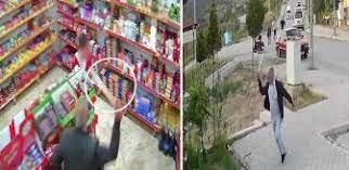 13 yaşındaki çocuğu palayla kovaladı, markettekiler kurtardı