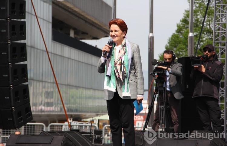 Akşener mitinginden kareler