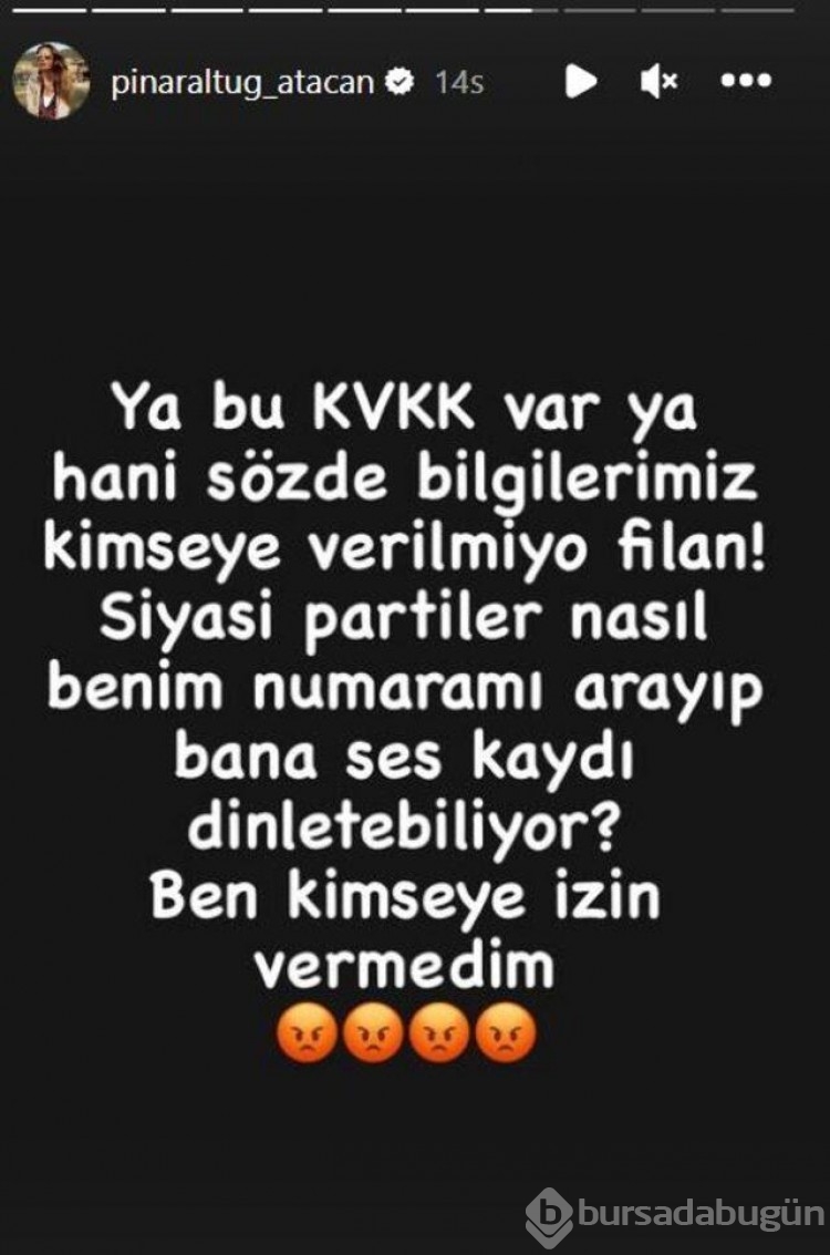 Güzel oyuncu Pınar Altuğ siyasi partilere sitem etti!