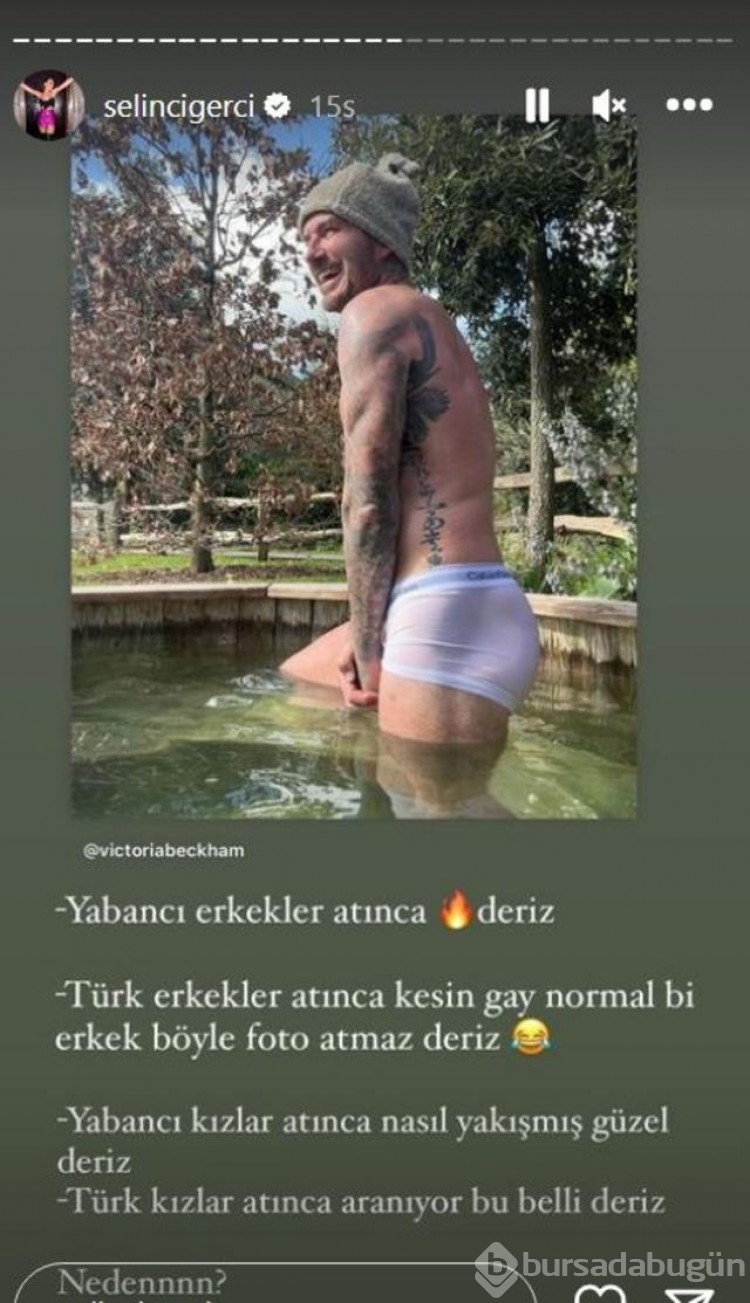 Selin Ciğerci'den David Beckham'ın pozuna ilginç yorum! 
