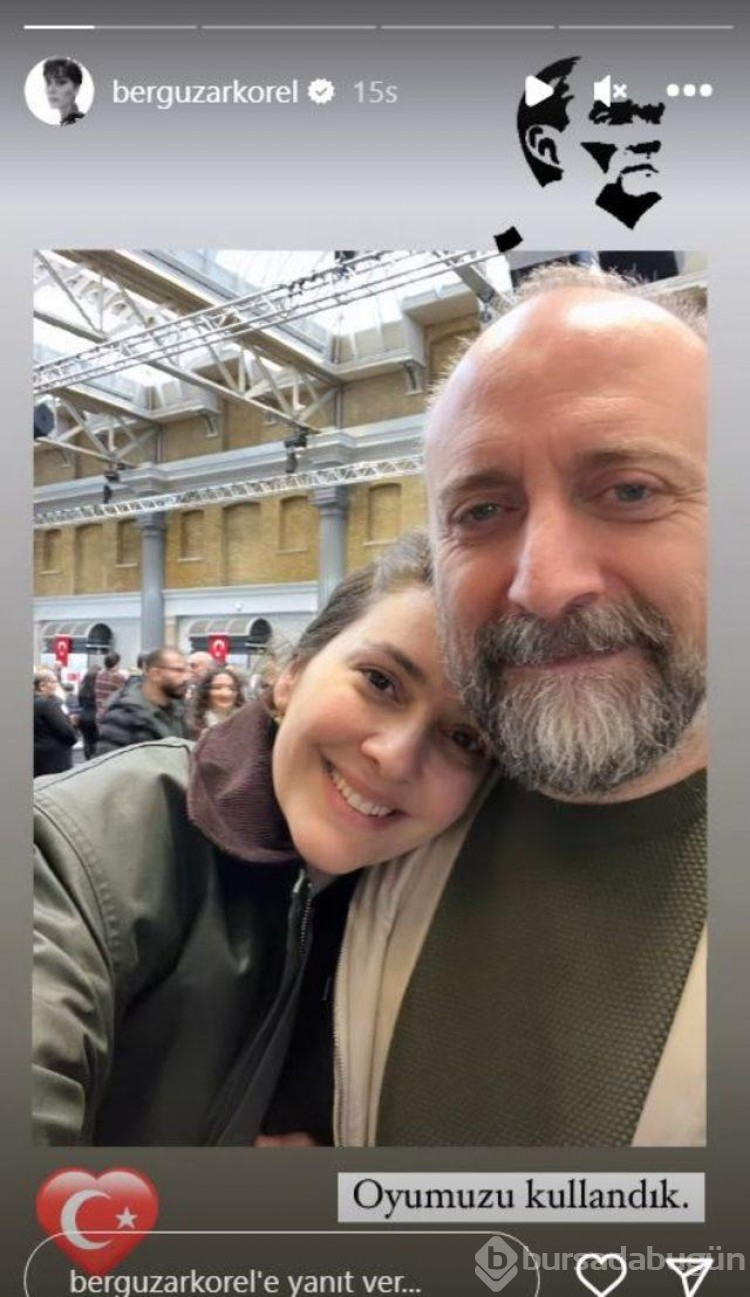 Londra'da yaşayan Bergüzar Korel ile Halit Ergenç oy kullandı!