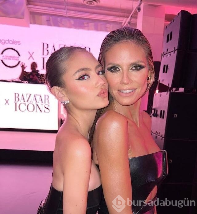 Alman model Heidi Klum kızıyla iç çamaşırlı pozlar verdi! 