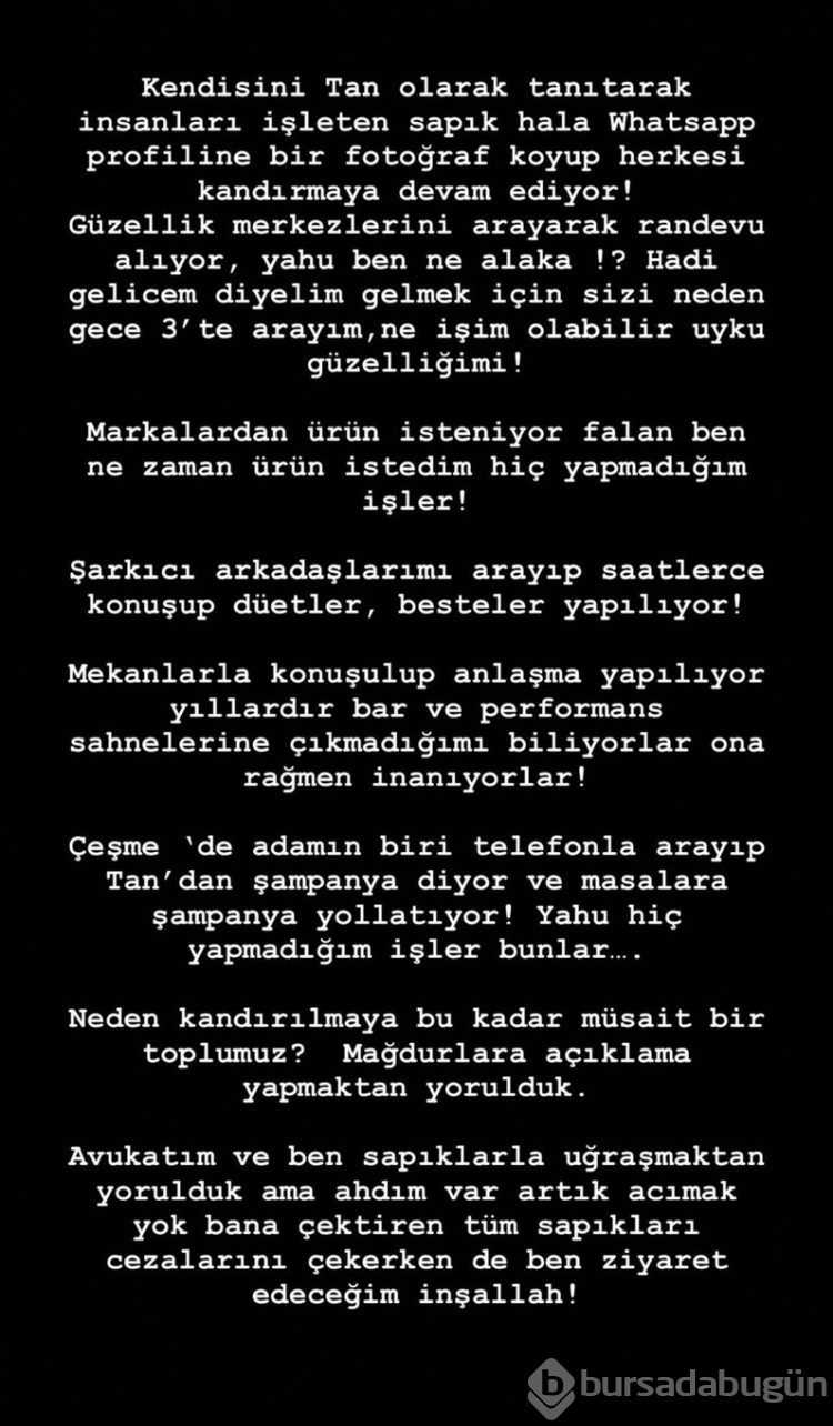 Tan Taşçı isyan etti